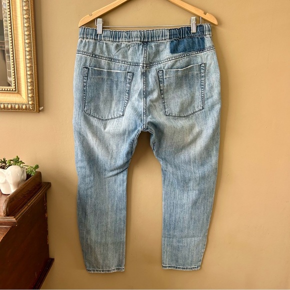 One Teaspoon Shabbies Drawstring Boyfriend Jeans Parachute Dropped Crotch Size M - Picture 6 of 15